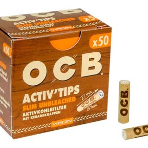 OCB Aktiv Tips Slim Unbleached Aktivkohlefilter