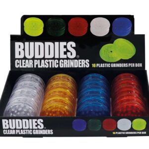 BUDDIES PLASTIC GRINDER ASSORTED COLORS