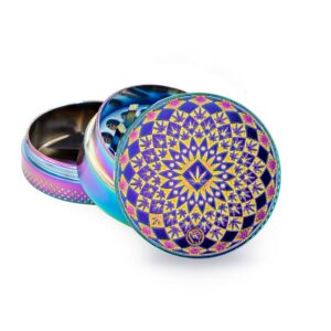 FIRE-FLOW™ Metal Grinder Icy Leaf Pattern (⌀40 mm / 3-parts)