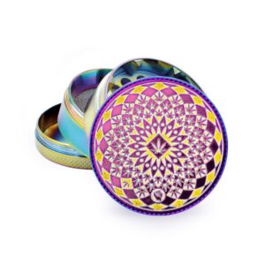 FIRE-FLOW™ Metal Grinder Icy Leaf Pattern (⌀50 mm / 4-parts)