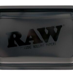 RAW BLACK MATTE METAL ROLLING TRAY
